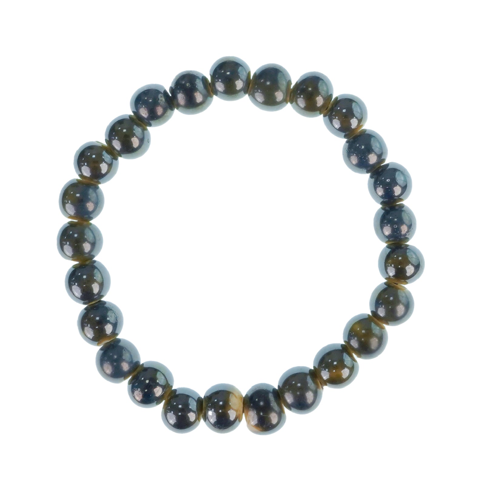 Unisex Ceramic Bead Stretch Bracelet, 8mm Beaded Adjustable Bracelet for Men & Women, Unique Handcrafted Jewelry for Everyday Accessory