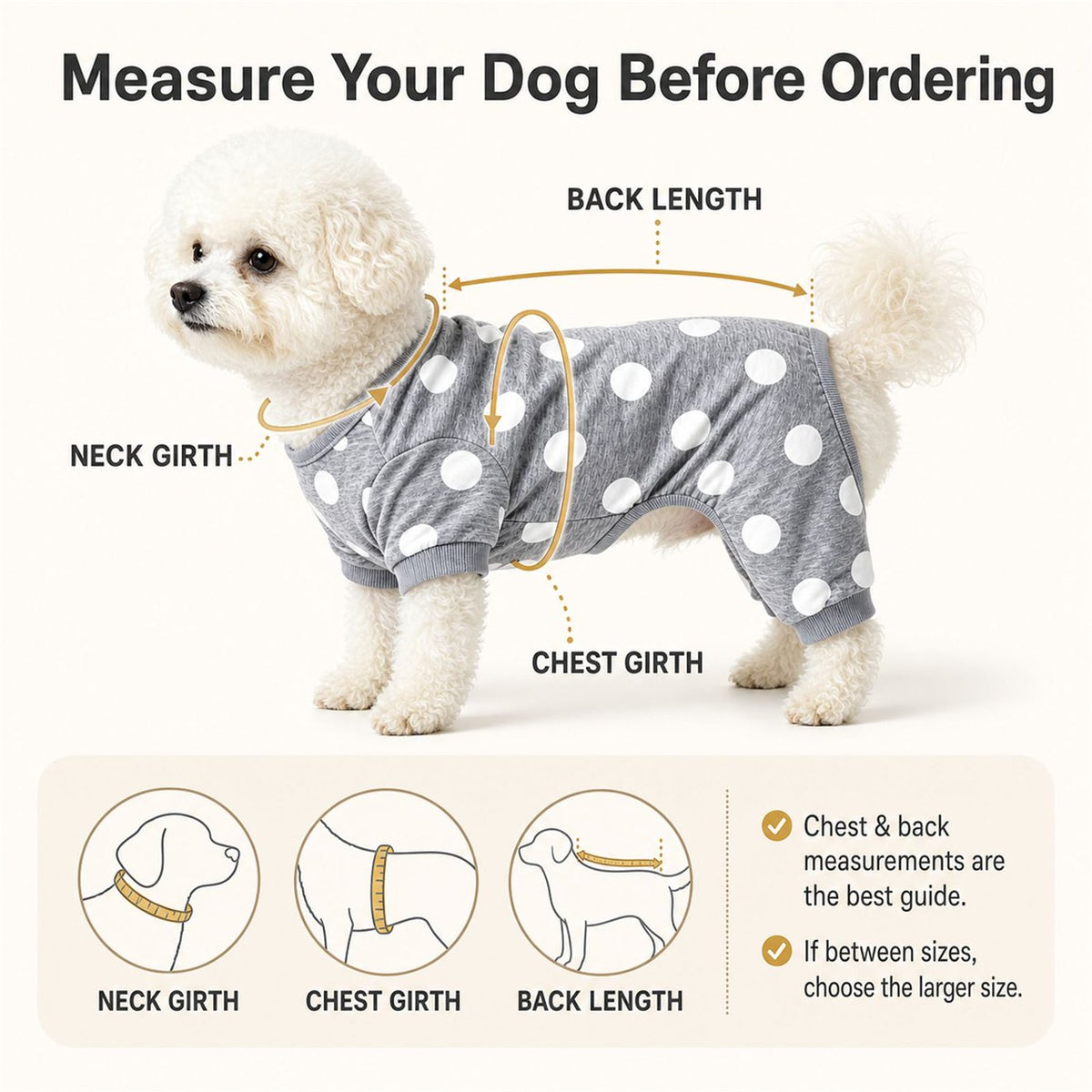 Axxlern Design Dog Pajamas,Comfy Recovery Suit,Pet Jammies for Small Dogs