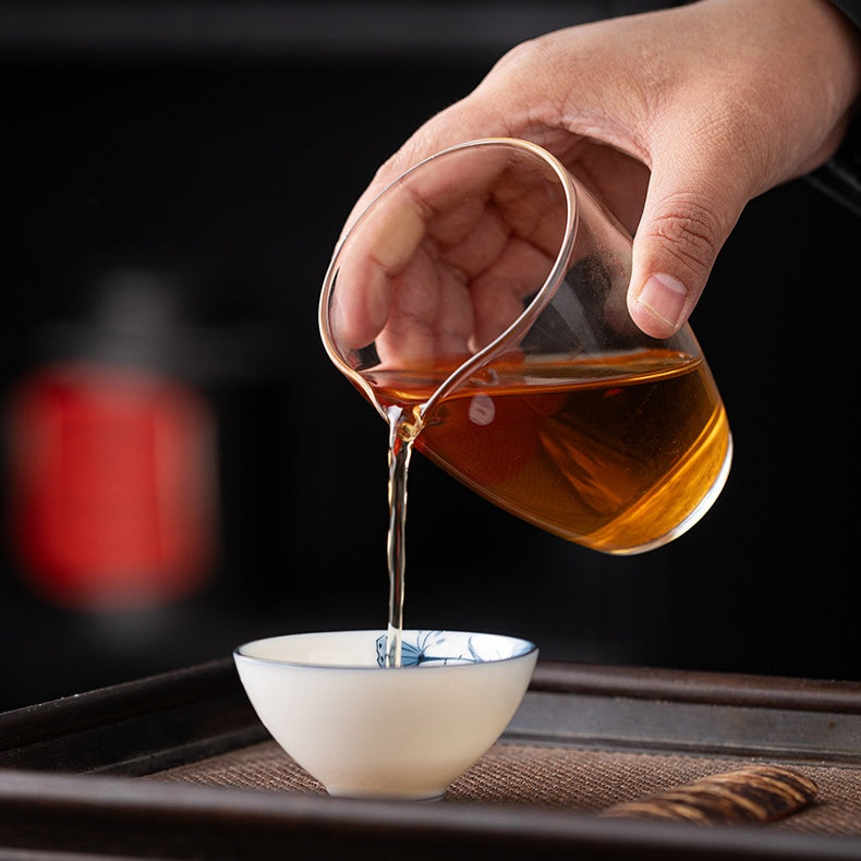 Blue and White Jianzhan Tea Cups Set, Ceramic Teacups for Tea Tasting, Traditional Chinese Tea Ceremony Cups