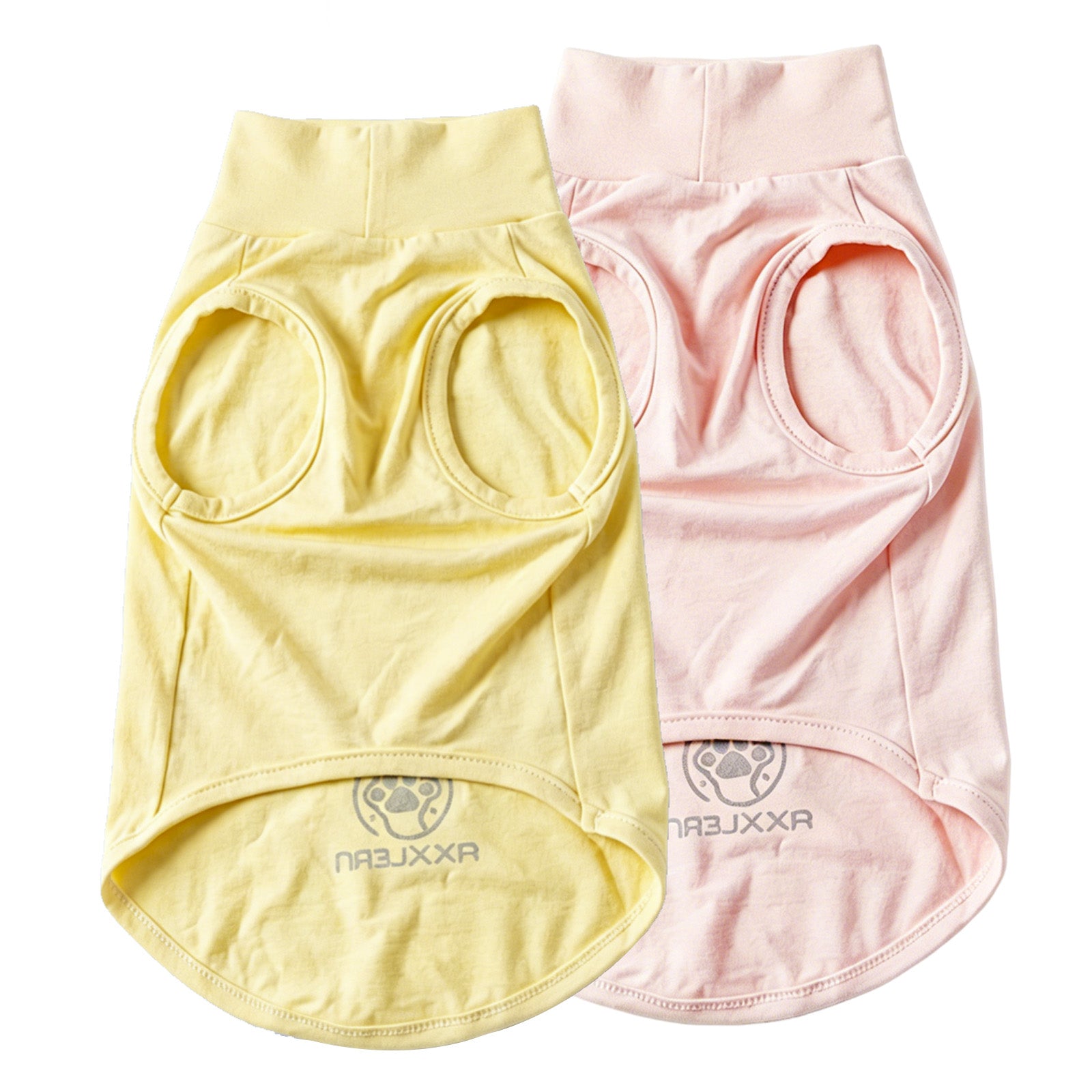 Axxlern Design 2PK Dog Shirts, Sun Protection Quick Dry Soft Dog T-Shirt,Stretchy Lightweight Sleeveless Dog Vest for Summer