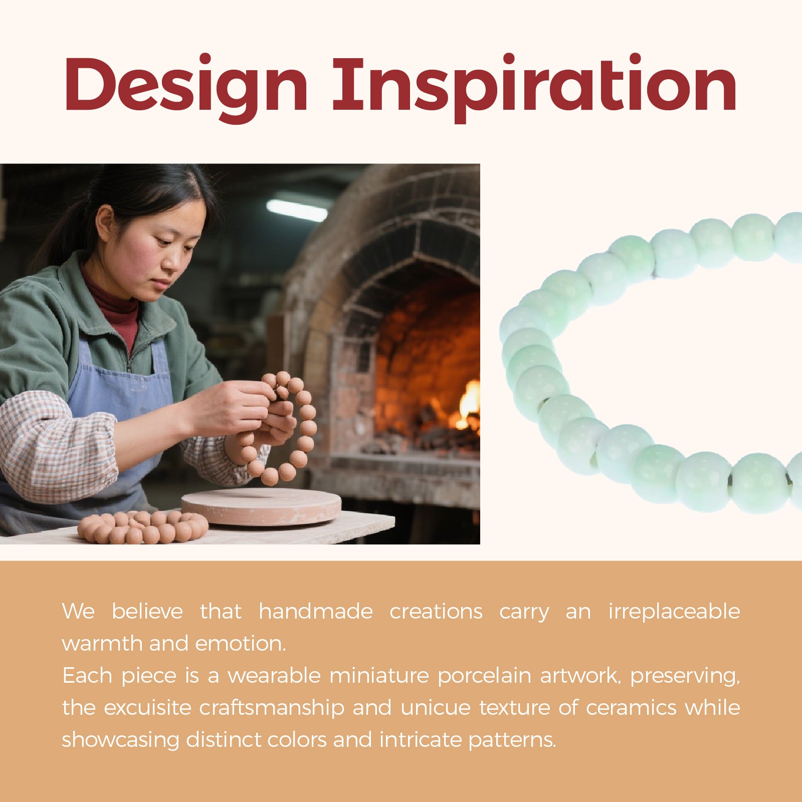 Handmade Light Green Jade Beaded Bracelet, Natural Gemstone Stretch Bracelet for Women, Healing Crystal Jewelry Gift for Yoga Meditation