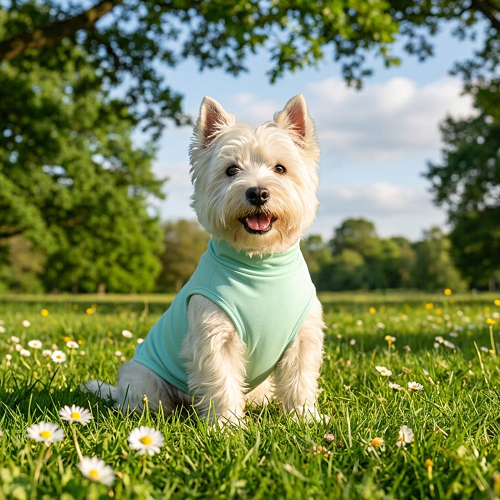 Axxlern Design 2PK Dog Shirts, Sun Protection Quick Dry Soft Dog T-Shirt,Stretchy Lightweight Sleeveless Dog Vest for Summer