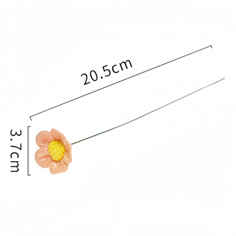 Handmade Ceramic Flowers / Vase ,Decorative Flower forHome Party Wedding Anniversary Festival, Gifts, Life like Artificial Flower, Vibrant Faux Flowers