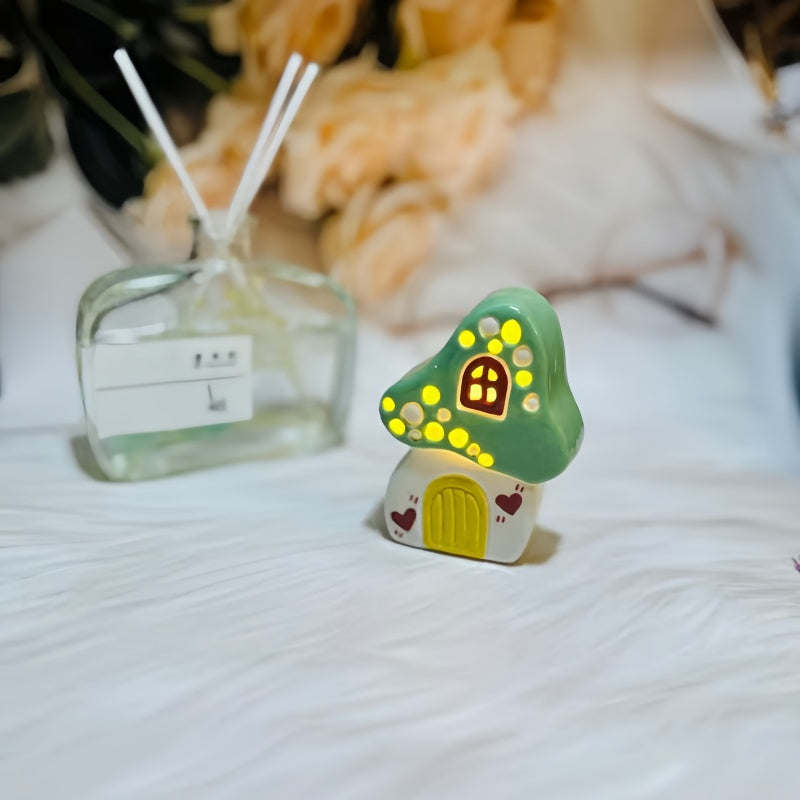 Handmade Ceramic Fridge Magnets The Glowing House Magnetically Attached