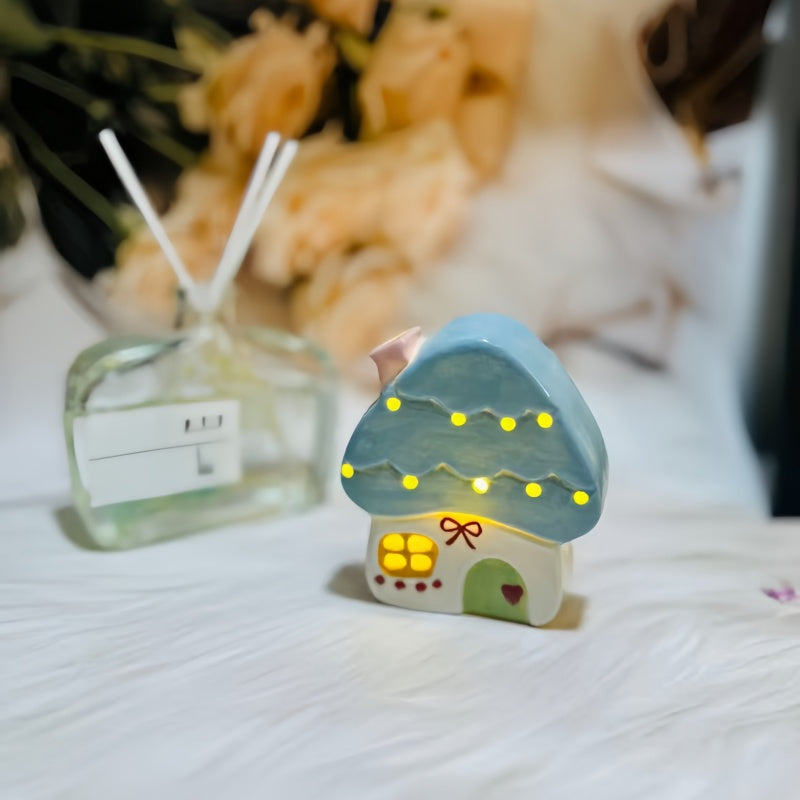Handmade Ceramic Fridge Magnets The Glowing House Magnetically Attached