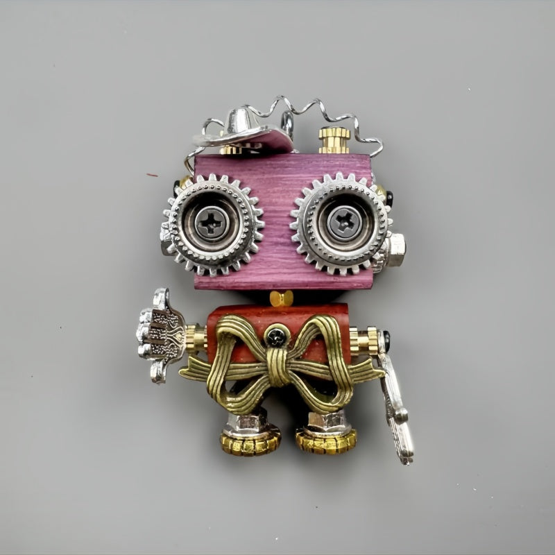 Handmade punk robot pendants