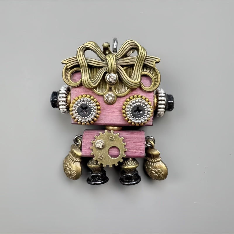 Handmade punk robot pendants