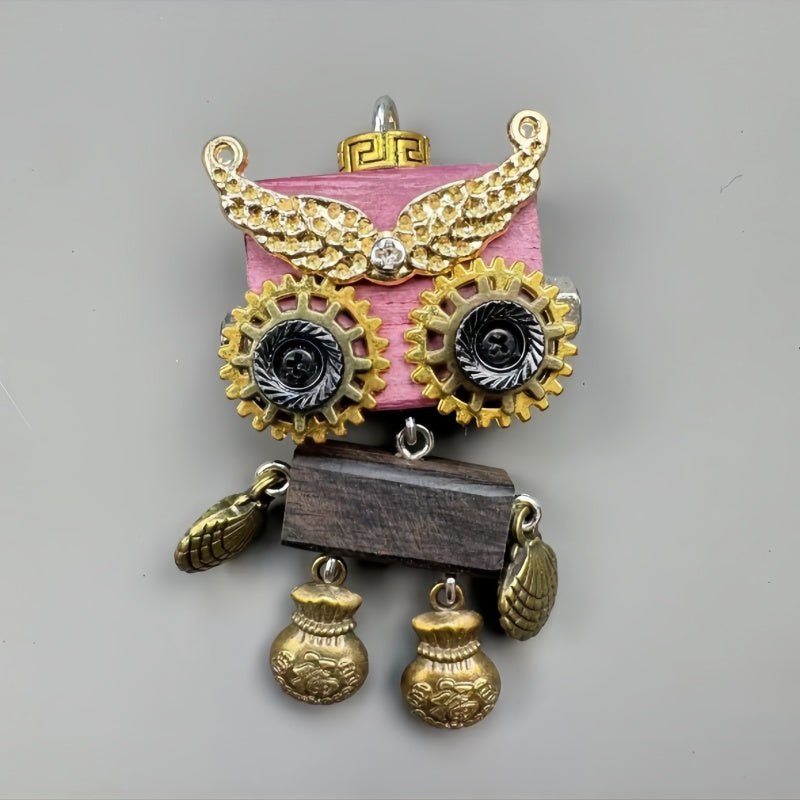 Handmade punk robot pendants