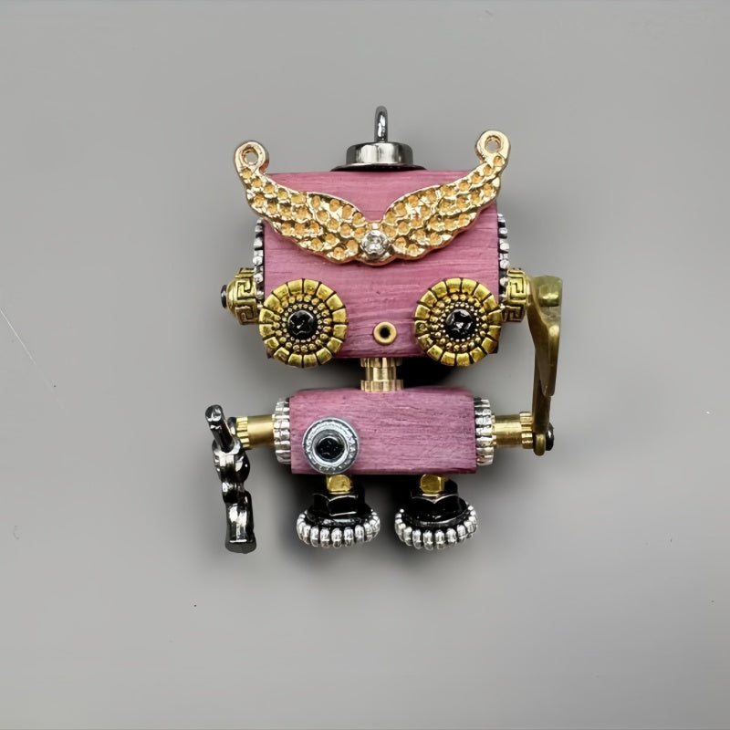 Handmade punk robot pendants