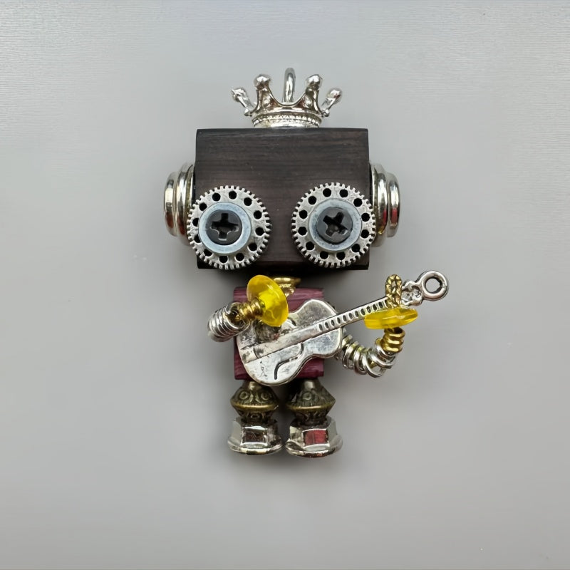 Handmade punk robot pendants