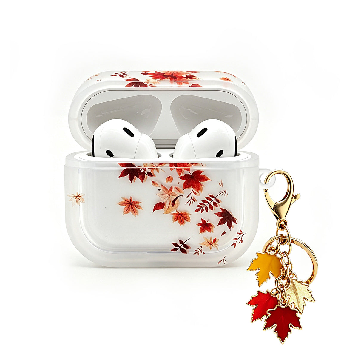Axxlern Design AirPods Pro 2 Case,Cover with Maple Leaf Charm