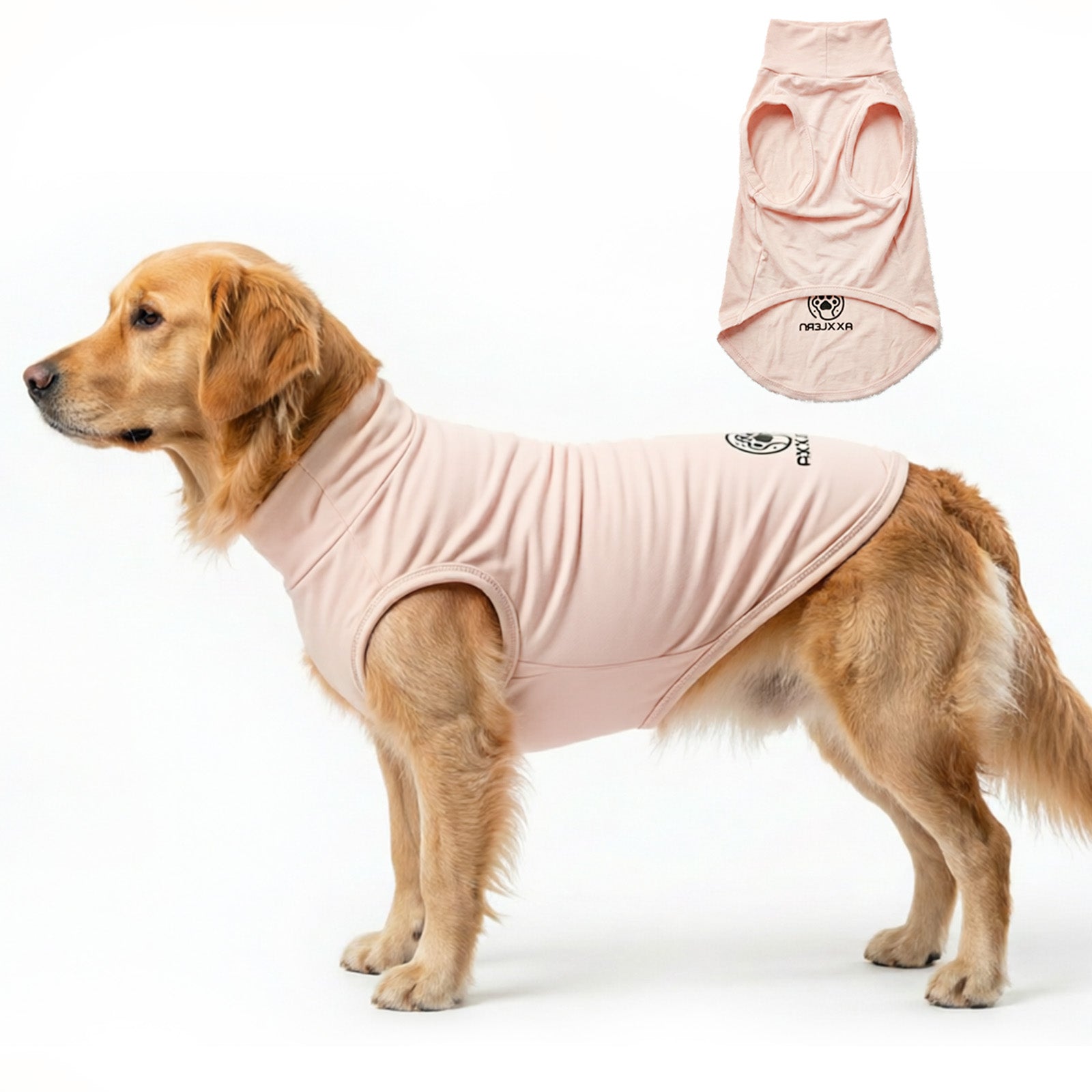 Axxlern Design 2PK Dog Shirts, Sun Protection Quick Dry Soft Dog T-Shirt,Stretchy Lightweight Sleeveless Dog Vest for Summer