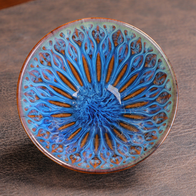 Master Jianzhan teacup China Jianyang BlackPorcelain TeacupChristmas Gift CollectionArt Tea Ware
