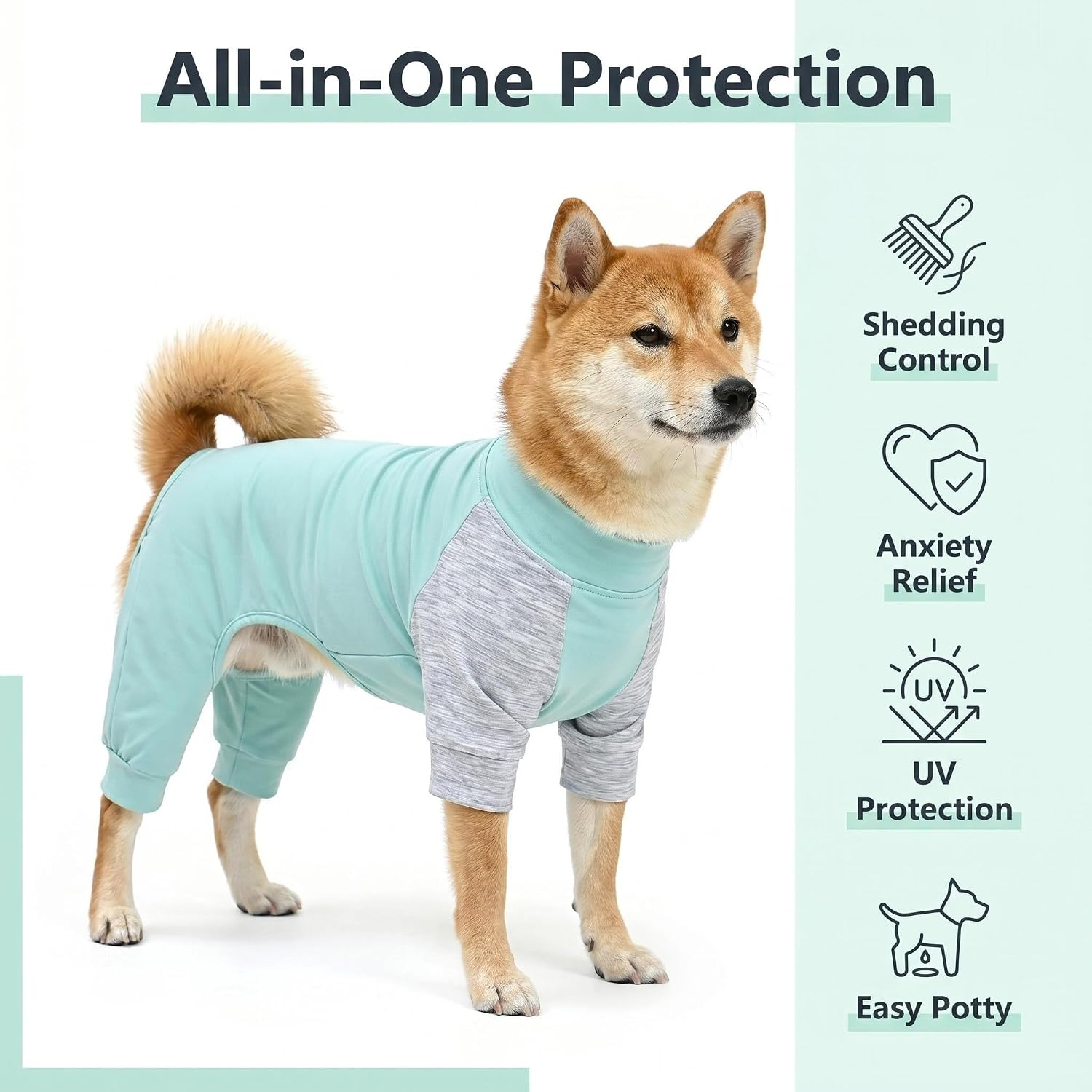 Axxlern Design Dog Pajamas,Dog Surgery Recovery Suit,Dog Onesie