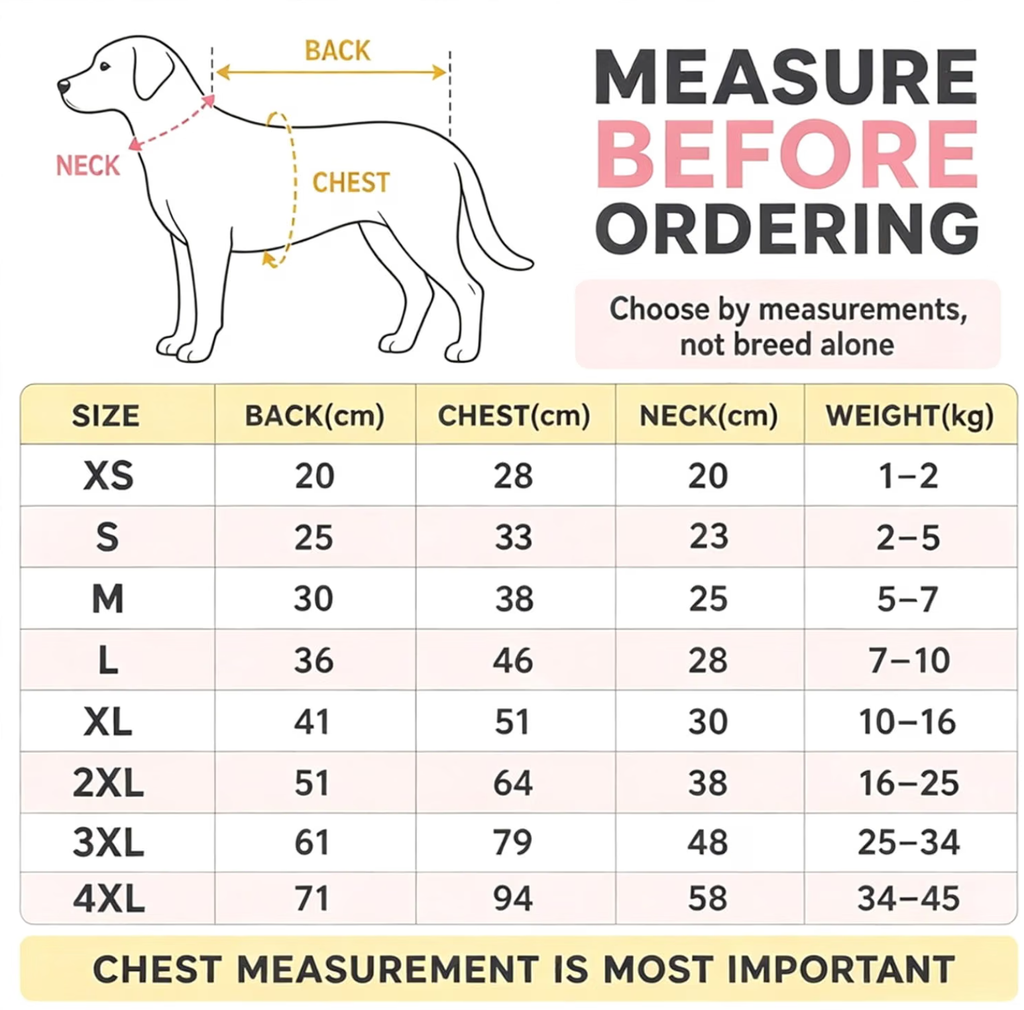 Axxlern Design Dog Pajamas for Small Dogs,Dog Recovery Suit