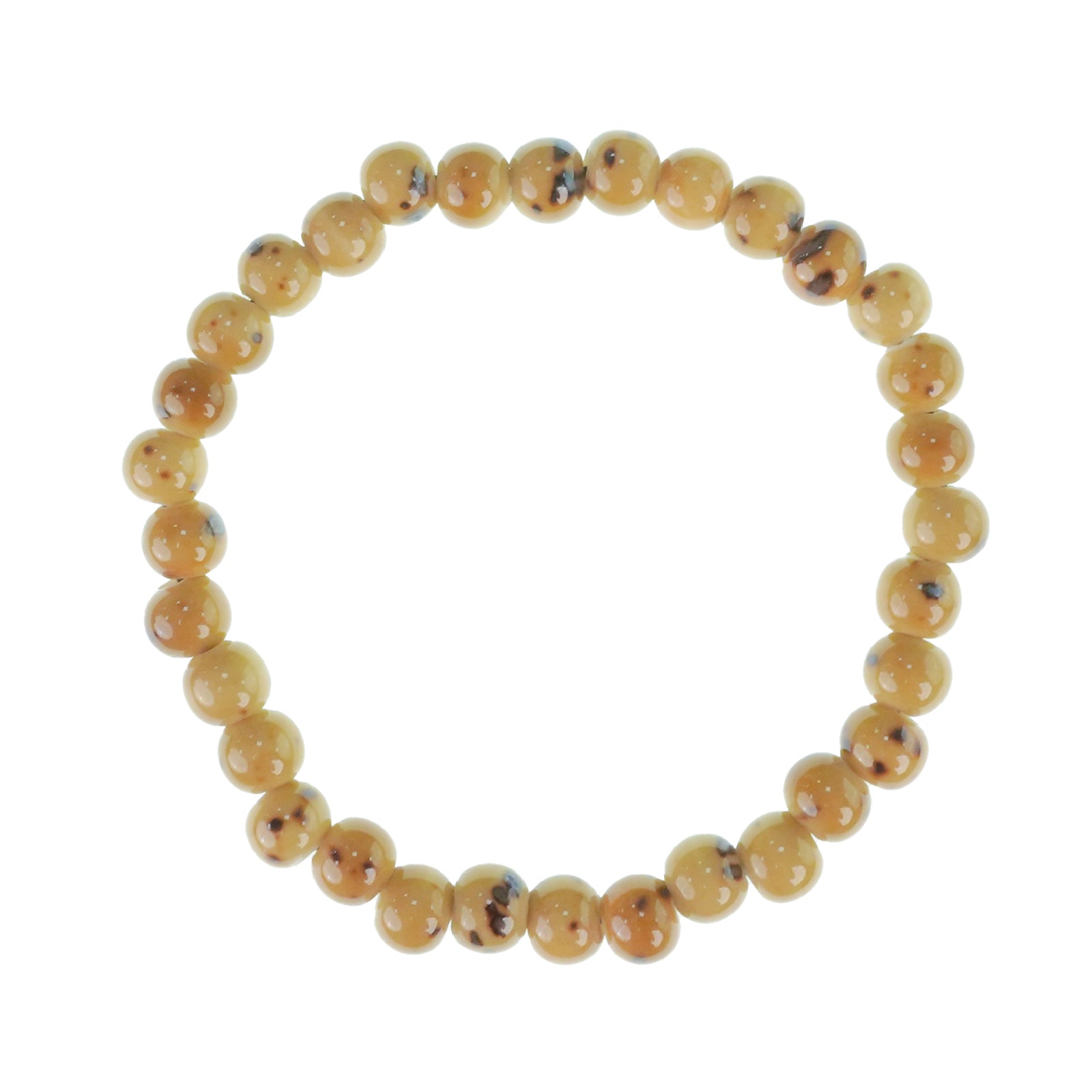 Natural Agate Beaded Bracelet for Women, Handmade Round Stone Bead Bracelet, Boho Jewelry Gift