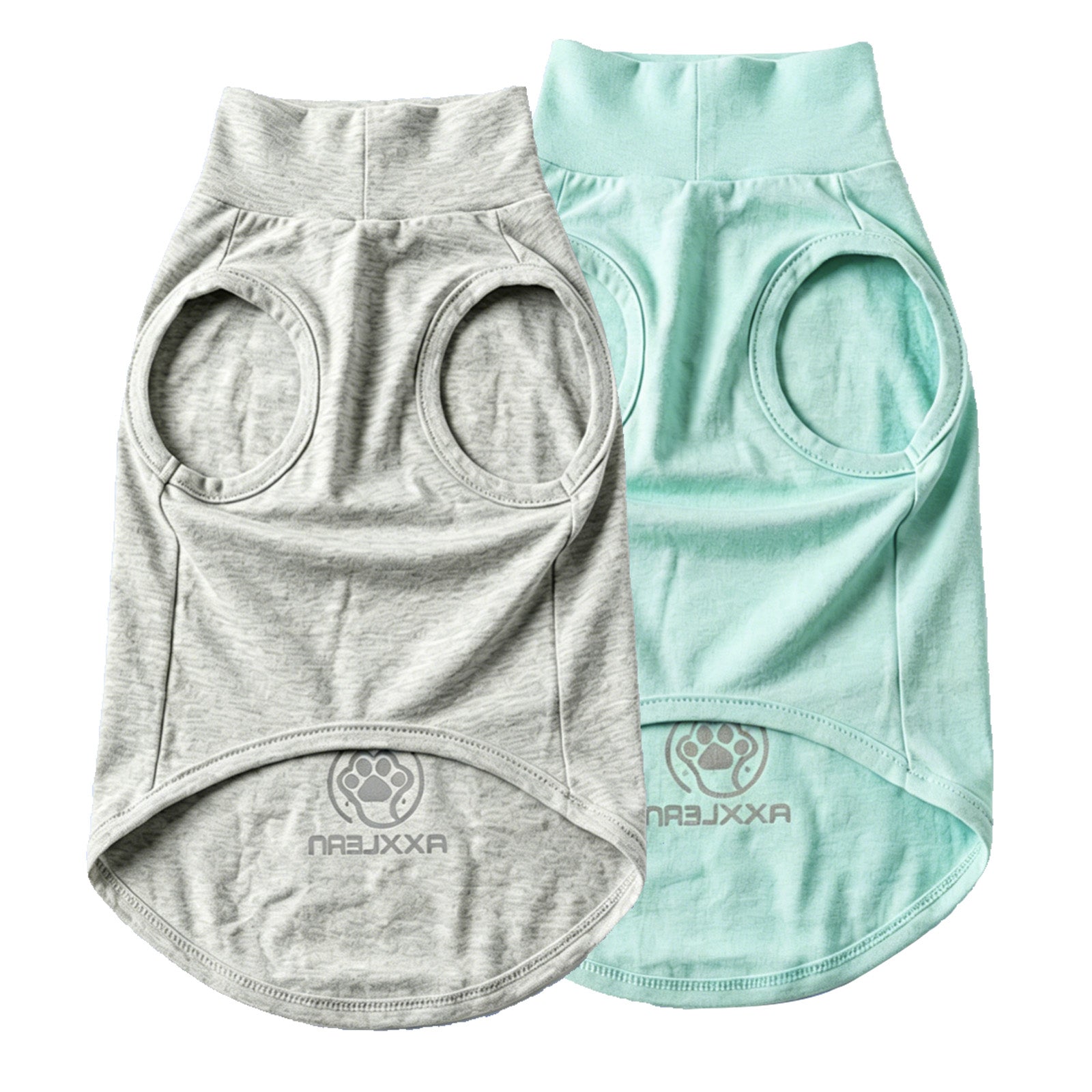Axxlern Design 2PK Dog Shirts, Sun Protection Quick Dry Soft Dog T-Shirt,Stretchy Lightweight Sleeveless Dog Vest for Summer