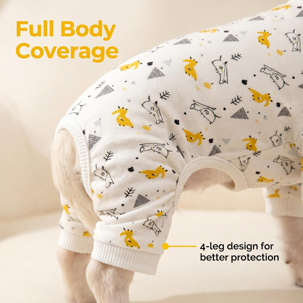 Axxlern Design Dog Pajamas for Small Dogs,Soft Dog Pjs for Small Dogs with 4-Way Stretch,Cozy Dog Onesie for Sleep & Recovery