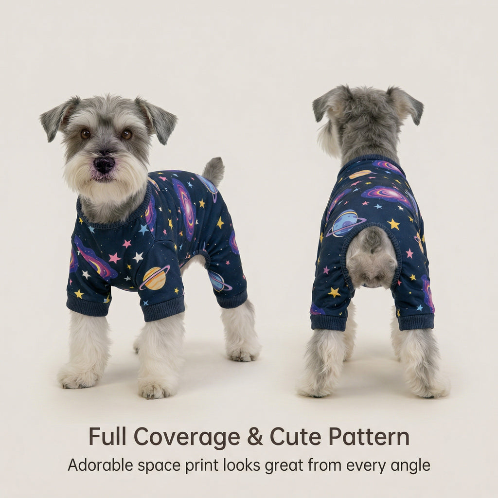 Axxlern Design Dog Pajamas for Small Dogs,Soft Dog Pjs for Small Dogs with 4-Way Stretch,Cozy Dog Onesie for Sleep & Recovery