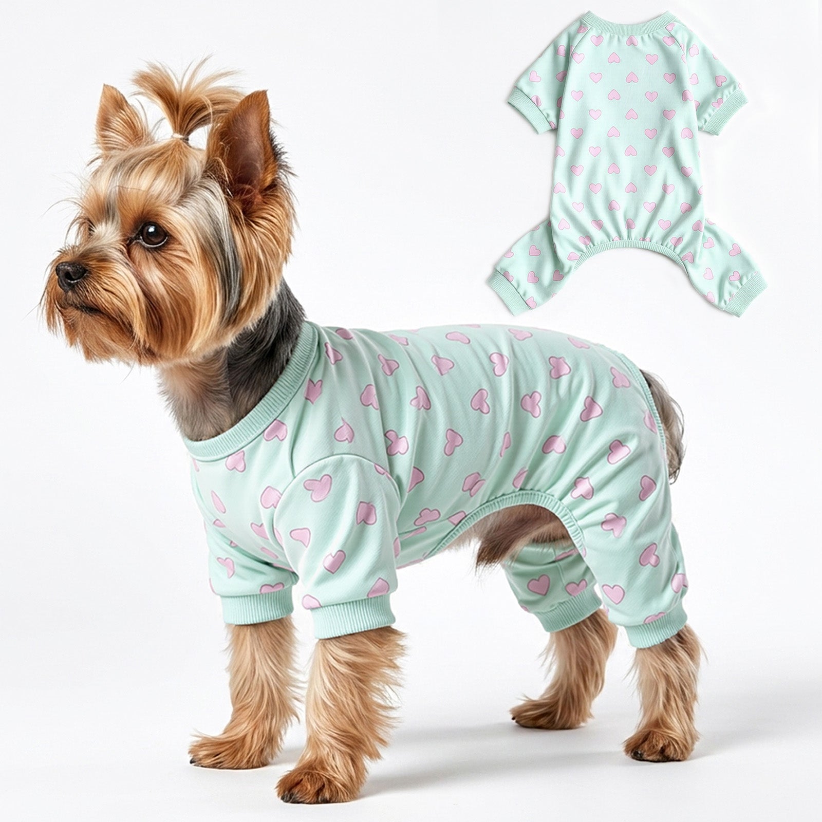 Axxlern Design Dog Pajamas for Small Dogs,Soft Dog Pjs for Small Dogs with 4-Way Stretch,Cozy Dog Onesie for Sleep & Recovery