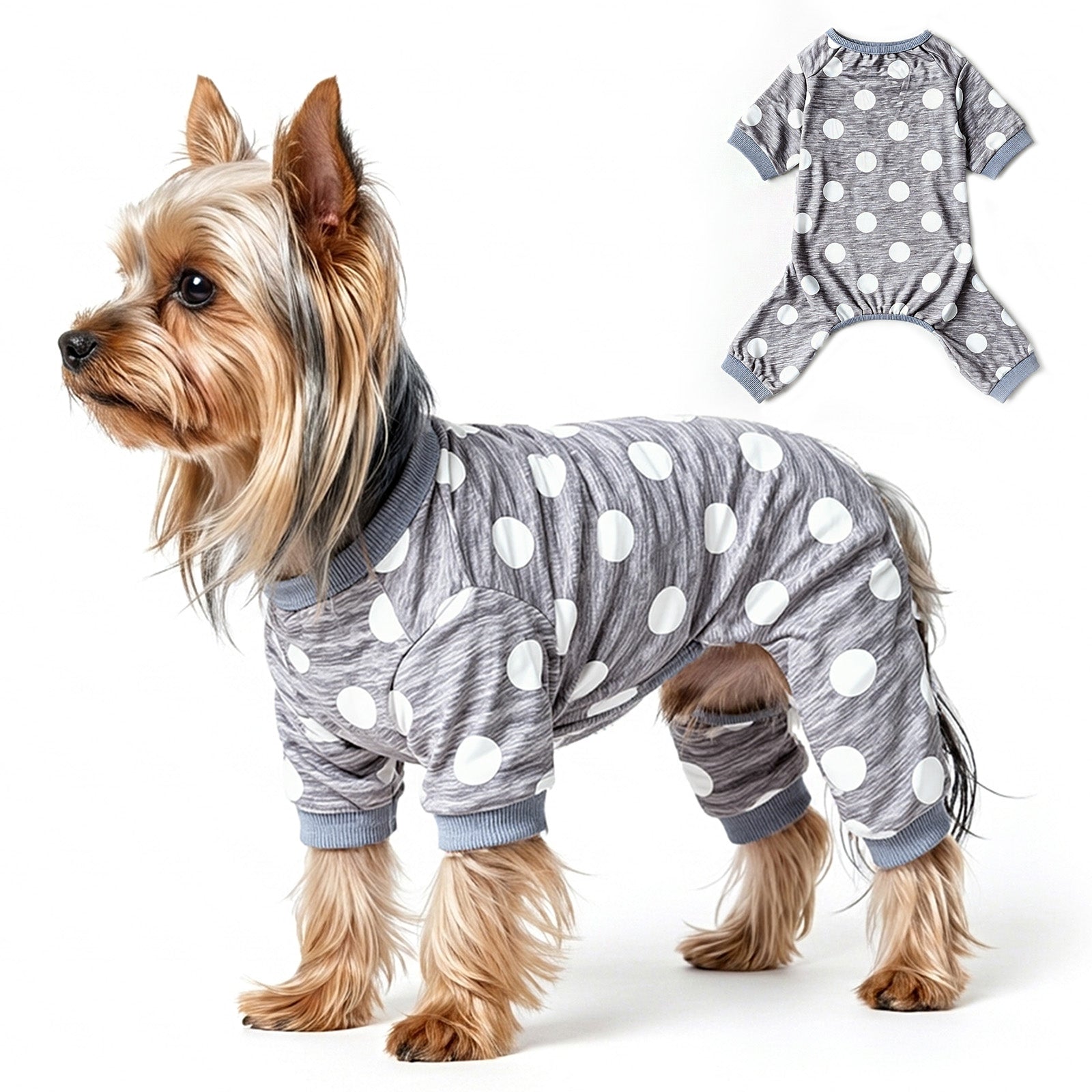 Axxlern Design Dog Pajamas for Small Dogs,Soft Dog Pjs for Small Dogs with 4-Way Stretch,Cozy Dog Onesie for Sleep & Recovery