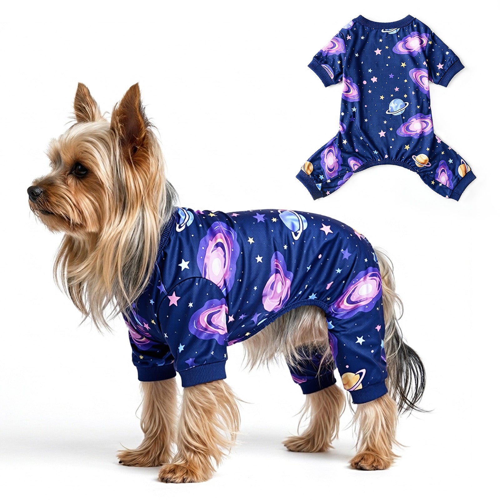 Axxlern Design Dog Pajamas for Small Dogs,Soft Dog Pjs for Small Dogs with 4-Way Stretch,Cozy Dog Onesie for Sleep & Recovery