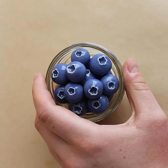5pcs/set Blueberry Fridge Magnet, 3D Resin Small Blueberries Refrigerator Decoration, Cute Fridge Magnet for Home Kitchen Office Locker, Gift
