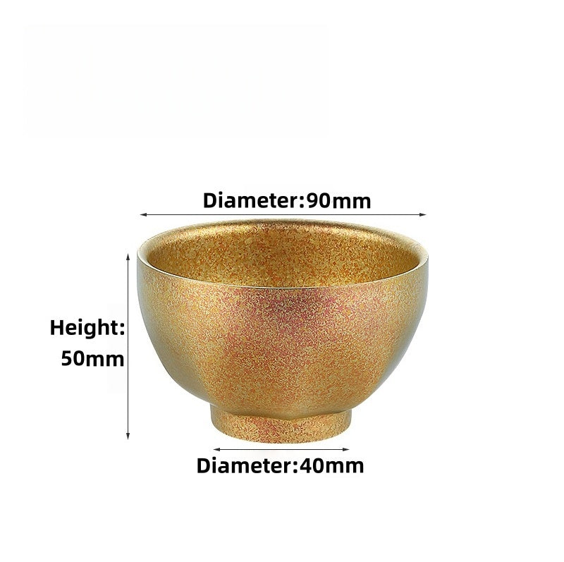 Handmade Double-Layer Pure Titanium Jianzhan Teacups, Heat-Resistant, 130ml Capacity, Multiple Colors Available for Unique Tea Drinking