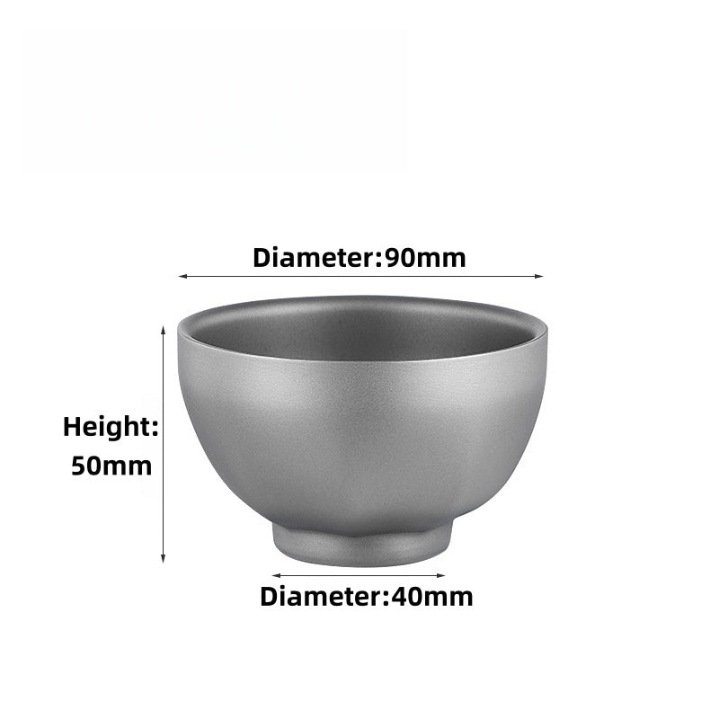 Handmade Double-Layer Pure Titanium Jianzhan Teacups, Heat-Resistant, 130ml Capacity, Multiple Colors Available for Unique Tea Drinking