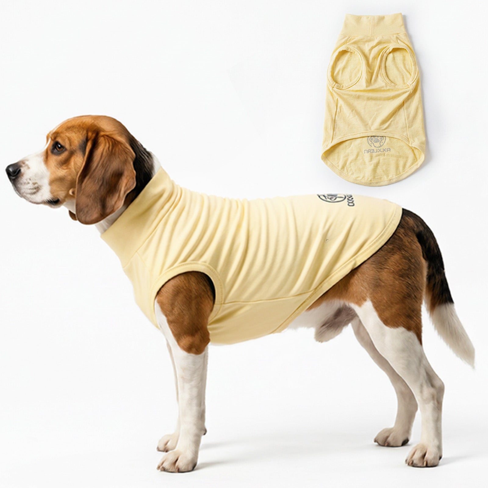 Axxlern Design 2PK Dog Shirts, Sun Protection Quick Dry Soft Dog T-Shirt,Stretchy Lightweight Sleeveless Dog Vest for Summer