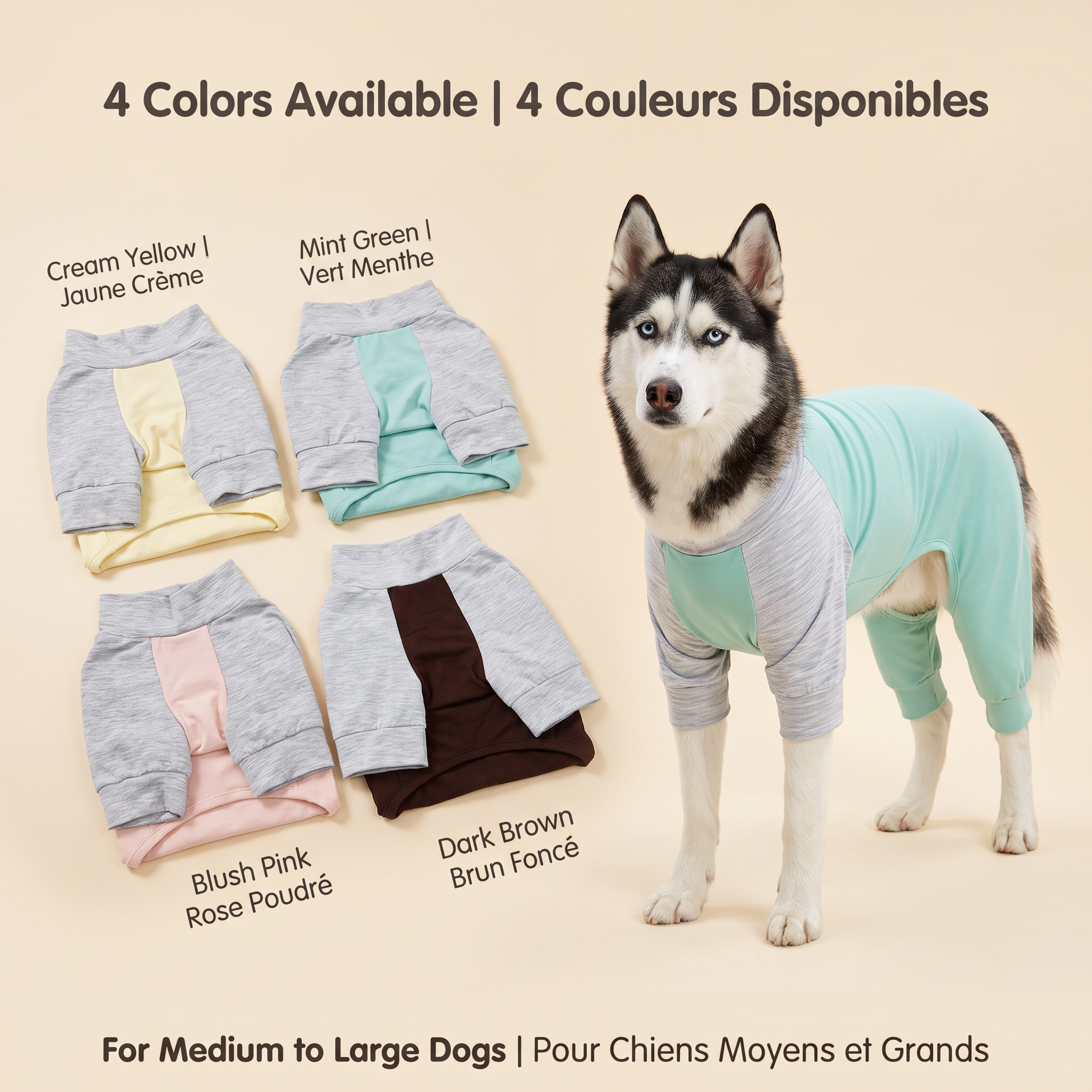 Axxlern Design Dog Pajamas,Dog Surgery Recovery Suit,Dog Onesie