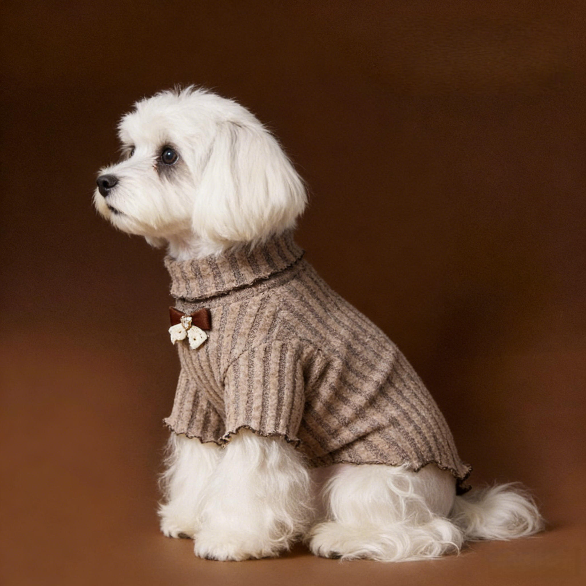 Warm Suede Sweater Dog Sweatshirt for Small Dogs - Puppy Clothing for French Bulldogs Bichons Maltese - Spring Winter Pet Clothes